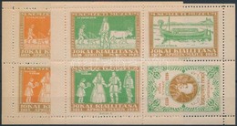 1925 Magyar Nemzeti Múzeum Jókai Kiállítás Zöld és Narancs Kisív - Unclassified