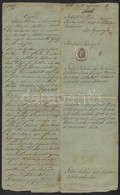1870 Zalaegerszegi Végzés 15 Kr Okmánybélyeggel - Unclassified