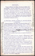 1918 Budapest Kőbányai Első Magyar Sörfőzde Rt. Jubileumi Nevelési Alaptványának Alapító Levele 4 Gépelt Oldal - Unclassified
