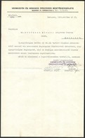 1926 Vármegyék és Városok Országos Mentőegyesülete Fejléces Levele Dr. Rottmann Elemér Helyettes Főorvosnak, Pecséttel,  - Non Classés