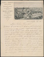 1927 Riga, Georg Lefanty Vasöntödéjének Díszes Fejléces Levele, Rajta A Tulajdonos Saját Kezű Soraival, Német Nyelven, A - Non Classés