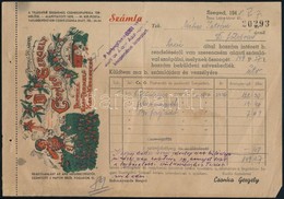 1948 Csonka Gergely Paprika Nagytermelő Szeged, Díszes Fejléces Számla - Ohne Zuordnung