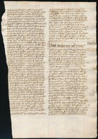 Cca 1400-1500 Adam Von Aldersbach (?-1260 K.) "Summula Sacramentorum Raymundi De Pennaforte Metrificata" Című Művének Eg - Unclassified