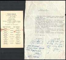 Cca 1937-1948 Tanamár János Bokszoló Német Nyelvű Szerződése + 2 Db Nyomtatvány - Sin Clasificación
