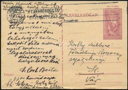 1943 1848-as Honvéd árva által írt Kérelem Horthy Miklósnénak Levelezőlapon - Ohne Zuordnung
