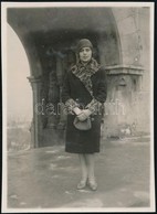 1929 Kinszki Imre (1901-1945) Budapesti Fotóművész Jelzés Nélküli, De általa Feliratozott, Vintage Fotója (Halászbástyán - Sonstige & Ohne Zuordnung