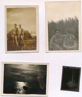 Cca 1954 Velencei-tó, 3 Db Feliratozott Vintage Fotó, + 1 Db Vintage Negatív (amelyről Nincs Pozitív Kép, De Közös Tasak - Sonstige & Ohne Zuordnung