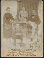 1901 Siófoki Társaság, Jelzett Keményhátú Fotó, Foltos, 12×9 Cm - Sonstige & Ohne Zuordnung
