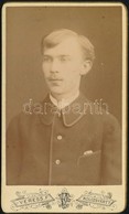 1884 Férfiportré, Keményhátú Fotó Veress Ferenc (1832-1916) Kolozsvári Műterméből, 11×6 Cm - Sonstige & Ohne Zuordnung