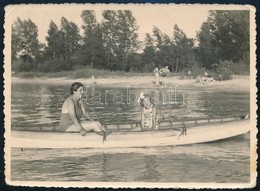 1938 Balatoni Emlék, Hátoldalon Feliratozott Fotó, 8,5×11,5 Cm - Sonstige & Ohne Zuordnung