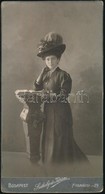 Cca 1910 Hölgy Portréja, Székely Aladár és Társa Műterméből, Díszes Hátoldallal, 20x11 Cm - Sonstige & Ohne Zuordnung