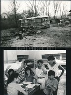 Cca 1987 Fotóriport A Romák életéről, A Magyar Fotográfia Szociofotó Korszakából, Dudás Dénes és Mezey Béla 21 Db Vintag - Sonstige & Ohne Zuordnung