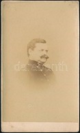 Cca 1860 Katonaportré, Keményhátú Fotó, 11×6,5 Cm - Sonstige & Ohne Zuordnung