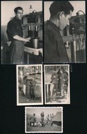 Cca 1943-1950 Katonai Fotók, életképek, 5 Db, 5,5×8,5 és 14×9 Cm - Sonstige & Ohne Zuordnung