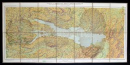 Cca 1900 Karte Von Bodensee, Rhein&Bergenzerwald, Szerk.: F. Becker, Bern, Kümmerly & Frey, 1:25.000, Vászonra Kasírozva - Sonstige & Ohne Zuordnung