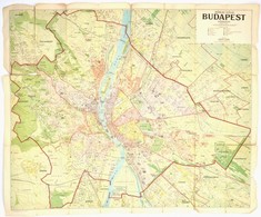 Cca 1947 Kókai-féle Budapest Térképe, 1:25.000, Terv.: Dr. Irmédi-Molnár László és Jäger Károly, Bp., Magyar Földrajzi I - Sonstige & Ohne Zuordnung
