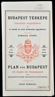 1983 Homolka József: Budapest Térképe Házszámok Megjelölésével és Az Utcák és Terek Betürendes Jegyzékével. / Plan Von B - Sonstige & Ohne Zuordnung