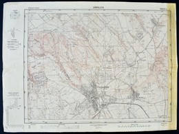 1928 Várpalota Térképe. 47x35 Cm - Sonstige & Ohne Zuordnung