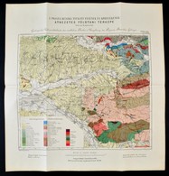 Cca 1886 A Pojana-Ruszka Nyugati Felének és Környékének átnézetes Földtani Térképe, Lóczy Lajos, 1:200.000, Bp. M. Kir.  - Sonstige & Ohne Zuordnung