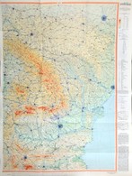 1947 Map Of The Danube-valley And Adjacent Territories (A Duna-völgy és Környéke), Szerk.: Bognár Gábor, Kéz Andor, Róna - Sonstige & Ohne Zuordnung