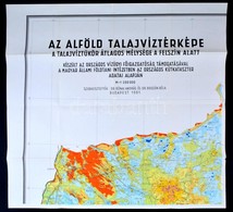 1961 Az Alföld Talajvíztérképe, A Talajvíztükör átlagos Mélysége A Felszín Alatt, Szerk.: Dr. Rónai András-Dr. Boczán Bé - Sonstige & Ohne Zuordnung