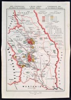 A Moldvai Csángók Néprajzi Térképe, Kiadja: Magyar Földrajzi Intézet Rt., 45×31 Cm - Sonstige & Ohne Zuordnung