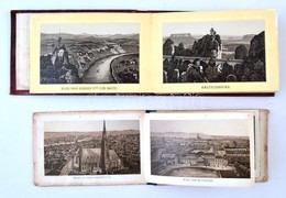 Cca 1873 Album Von Wien, 10 Képet Tartalmazó Leporelló Bécsről, Közte A Bécsi 1873-as Világkiállítás épületeinek Fotóiva - Ohne Zuordnung