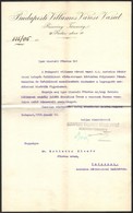 1915 Budapesti Villamos Városi Vasút Rt. Fejléces Köszönő Levele Dr. Rottmann Elemér Főorvosnak, Aláírásokkal - Ohne Zuordnung