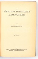 Dr. Jászi Oszkár: A Történelmi Materializmus állambölcselete. Társadalomtudományi Könyvtár. Bp.,1908, Grill Károly, VI+1 - Sin Clasificación