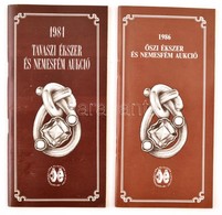 1984-1986 Óra- és Ékszerkereskedelmi Vállalat 2 Db Aukciós Katalógusa. Az 1984-es Katalógusban Leütési árakkal Is. - Sin Clasificación