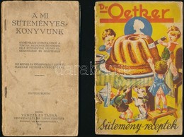 Vegyes Recept- és Süteményes Füzet, 4 Db:  Dr. Oetker-féle Receptkönyv. Bp., 1935., Tolnai, 15+1 P. Első Kiadás. Papírkö - Sin Clasificación