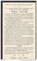 TINTIGNY ..-- Mme Emma JACOB , épouse De Mr Eugène CLAISSE , Née En 1877 , Décédée En 1927 . - Tintigny