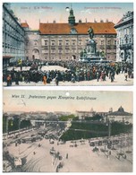 * 31 Db RÉGI Osztrák Városképes Lap, Lyukasztottak / 31 Pre-1945 Austrian Town-view Postcards With Punched Holes - Ohne Zuordnung