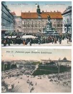 * 31 Db RÉGI Osztrák Városképes Lap, Lyukasztottak / 31 Pre-1945 Austrian Town-view Postcards With Punched Holes - Sin Clasificación