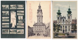 **, * 9 Db RÉGI Magyar Városképes Lap / 9 Pre-1945 Hungarian Town-view Postcards - Unclassified