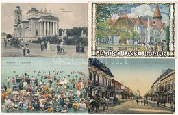 **, * 7 Db RÉGI Magyar Városképes Lap / 7 Pre-1945 Hungarian Town-view Postcards - Unclassified