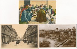 ** 5 Db RÉGI Képeslap: Arab Folklór, Egyiptom, Párizs, London / 5 Pre-1945 Postcards: Arabian Folklore, Egypt, Paris, Lo - Ohne Zuordnung