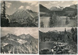 **, * 30 Db MODERN Fekete-fehér Magas-Tátrai Képeslap / 30 Black And White Modern Postcards From The High Tatras (Vysoké - Unclassified