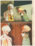 ** 8 Db MODERN Báb Rajzfilm Motívumlap: Állami Bábszínház Előadásaiból / 8 Modern Puppet Cartoon Motive Postcards - Unclassified