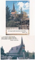 ** Miskolc, újjáépült Református Deszkatemplom - 2 Db Modern Képeslap / 2 Modern Postcards - Sin Clasificación