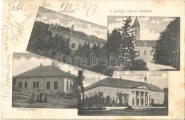 T3 1907 Alcsút (Alcsútdoboz), Habsburg Főhercegi Kastély, Udvar, Községháza. Radits Pál Kiadása (fa) - Ohne Zuordnung