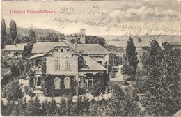 * T2/T3 1905 Balatonföldvár, Nyaraló, Villa. Gerendai Gyula Kiadása (EK) - Ohne Zuordnung