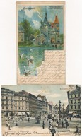 * Budapest - 4 Db RÉGI Képeslap / 4 Pre-1945 Postcards - Ohne Zuordnung