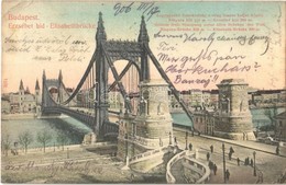 T2/T3 1906 Budapest, Erzsébet Híd. 3271. Örömy Sándor és Társa Kiadása (EK) - Ohne Zuordnung