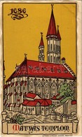 * T2 Budapest I. Mátyás Templom Anno 1686. Geittner és Rausch Kiadása, Művészlap, Litho - Ohne Zuordnung