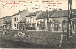 T2 1910 Arad, Újarad; Rákóczi Utca, Weil Alajos és West Antal üzlete. Kapható Mayr Lajos-féle Papírkereskedésben / Stree - Non Classés