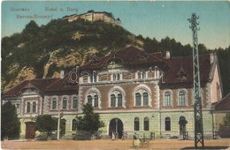 T2/T3 1914 Barcarozsnyó, Rozsnyó, Rosenau, Rasnov; Hotel U. Burg, Gasthaus Zur Rosenauer Burg / Szálloda Barcarozsnyó Vá - Ohne Zuordnung