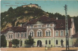 T2/T3 1914 Barcarozsnyó, Rozsnyó, Rosenau, Rasnov; Hotel U. Burg, Gasthaus Zur Rosenauer Burg / Szálloda Barcarozsnyó Vá - Non Classés