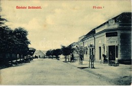 T2/T3 1909 Bethlen, Beclean; Fő Utca, üzlet. W. L. 1896. / Main Street With Shops - Ohne Zuordnung