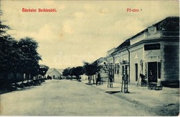 T2/T3 1909 Bethlen, Beclean; Fő Utca, üzlet. W. L. 1896. / Main Street With Shops - Unclassified